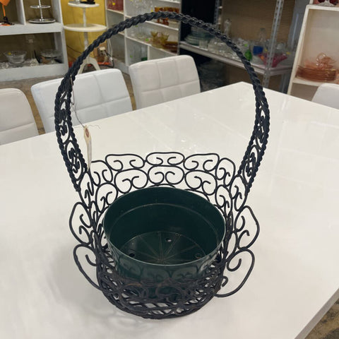 Metal Basket Planter