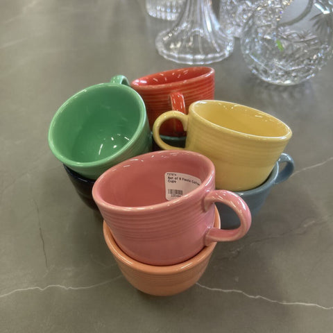Set of 8 Fiesta Coffee Cups