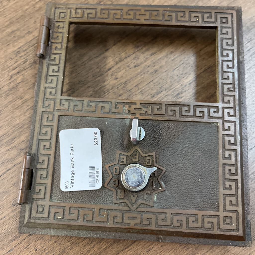 Vintage Bank Plate
