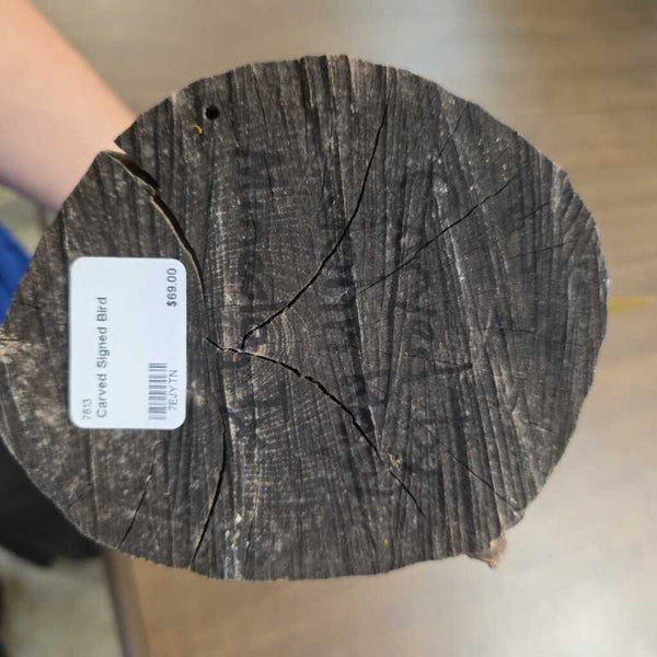 Carved Signed Bird