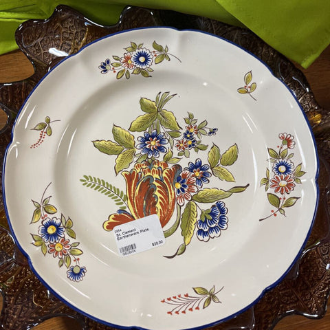 St. Clement Earthenware Plate