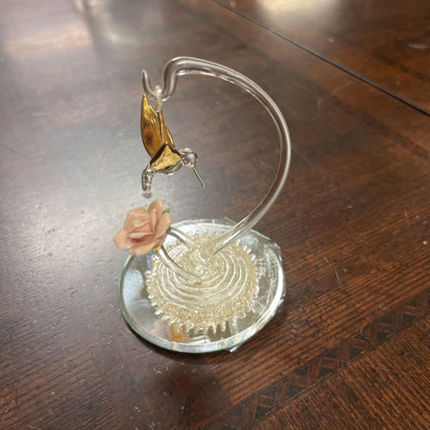 Glass Bird Decor
