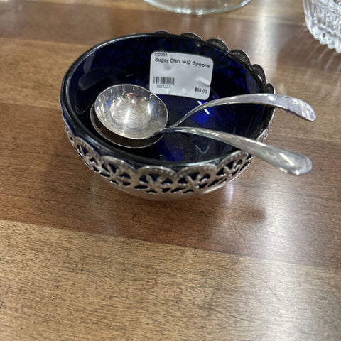 Sugar Dish w/2 Spoons