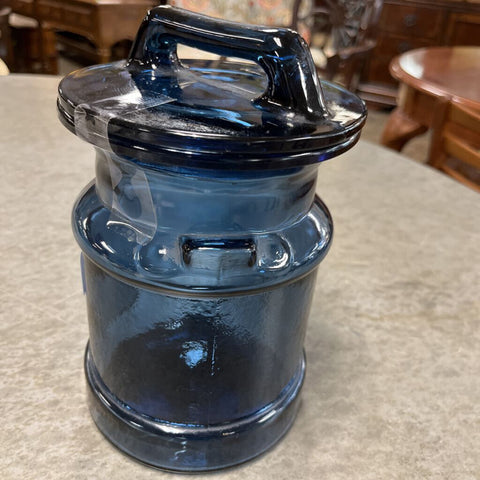 Blue Jar w/Lid