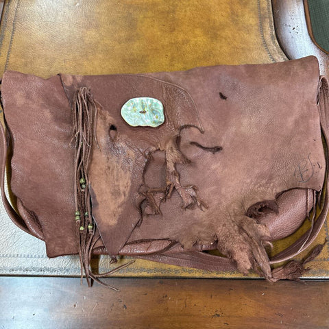 Vintage Signed Leather Handbag