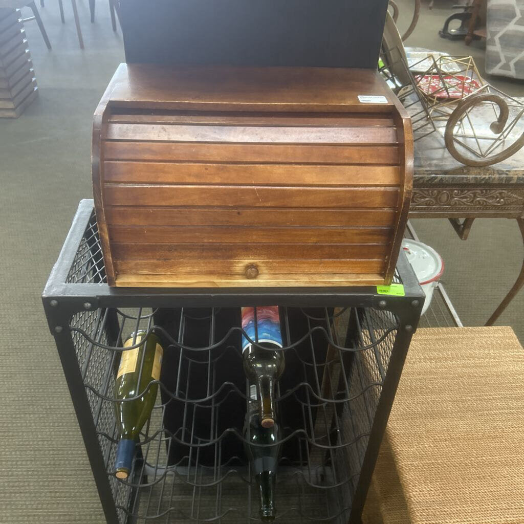Vintage Roll Top Bread Box