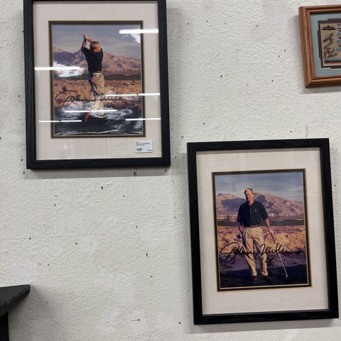 Pair of Autographed Golf Pictures