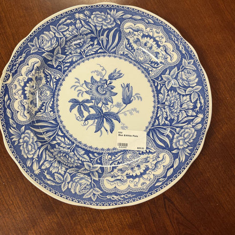 Blue &White Plate