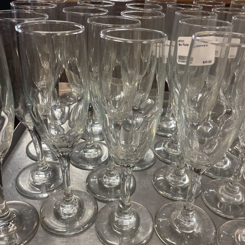 8pc Flute Glassware