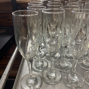 6pc Flute Glassware