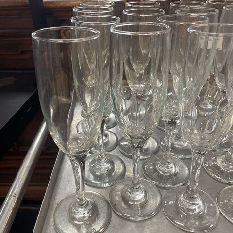6pc Flute Glassware