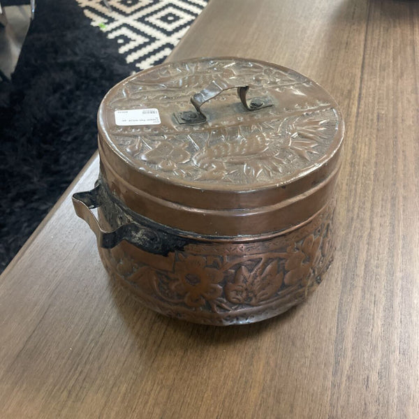 Copper Pot w/Lid as is
