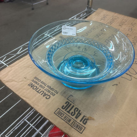 Vintage Blue Glass Bowl