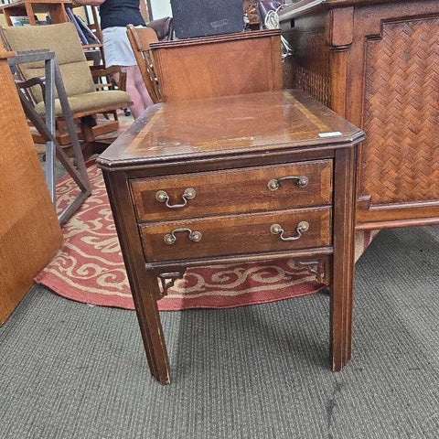 2 Drawer End Table AS IS