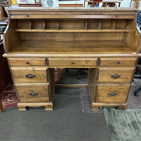VTG Wood Rolltop Desk