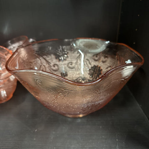 Pink Depression Glass Bowl