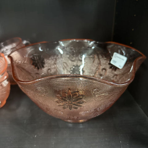 Pink Depression Glass Bowl