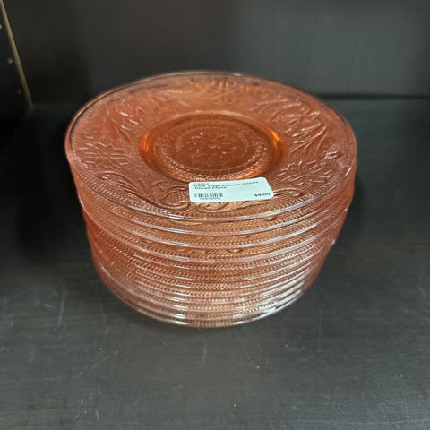 Pink Depression Glass Small Plate