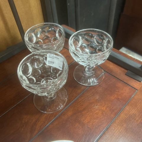 Set of 3 Vintage Glasses