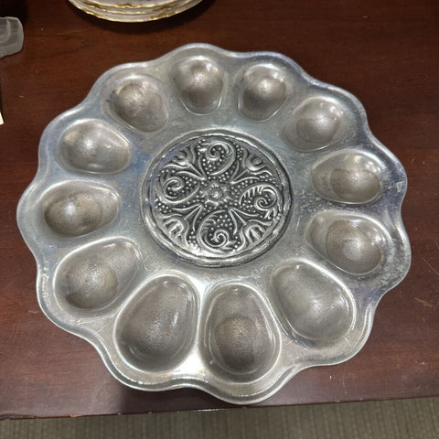 Pewter Egg Tray