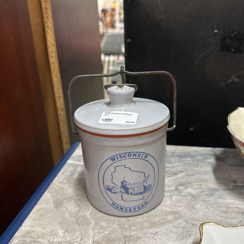 VTG Cheese Pottery Jar