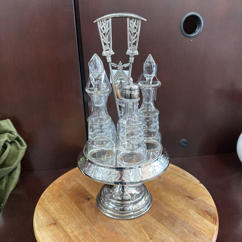 Antique Eastlake Cruet Castor Set 12 PC