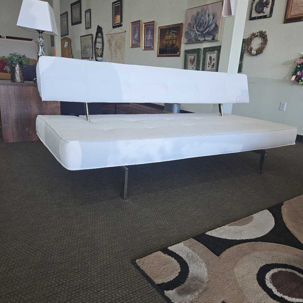 Minimalist Leather Sleeper Sofa