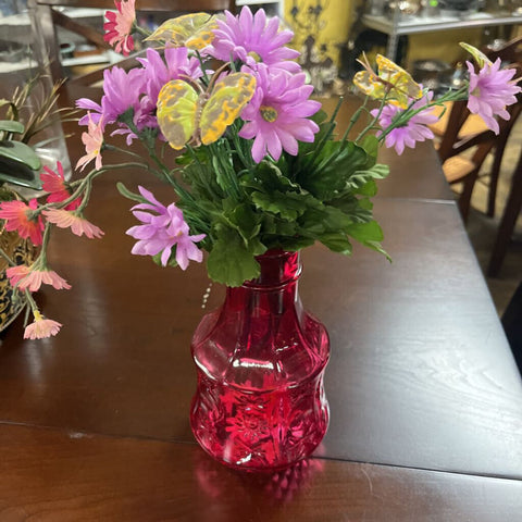 Pink Vase w/Floral