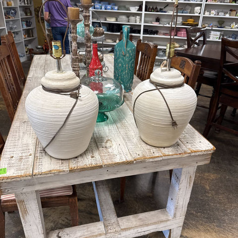 Pair of Lamps w/ NO Shade