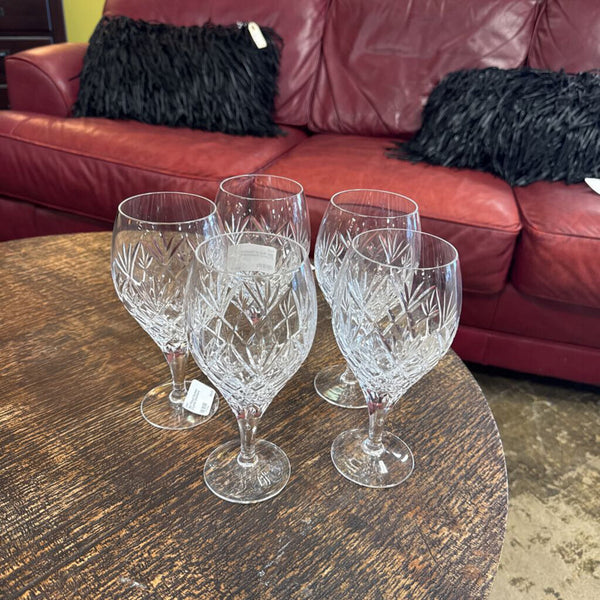 5pc Royal Doulton Crystal Stemware