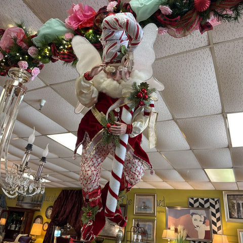 Large Mark Roberts Candy Cane Fairy