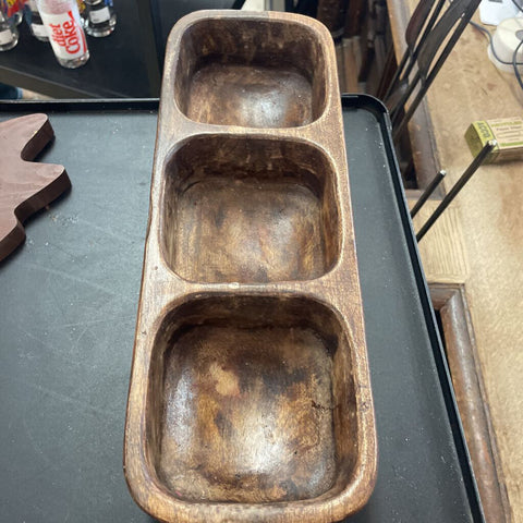 Wooden Divided Tray