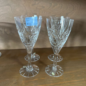 Set of 4 Crystal Wine Glasses