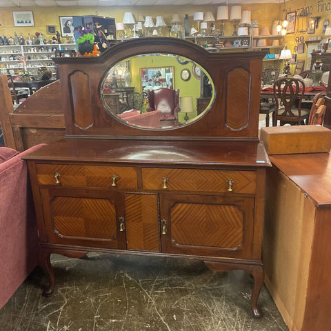 Antique Sideboard w/Mirror