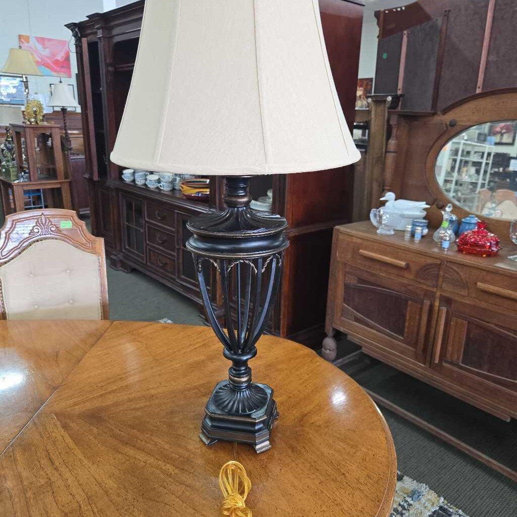 Black Lamp with Shade