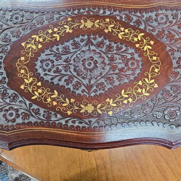 Hand Craved Tabletop Trunk