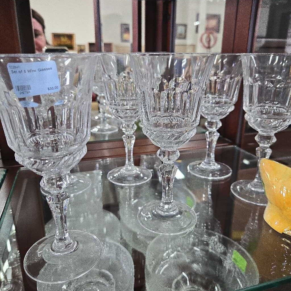 Set of 6 Wine Glasses