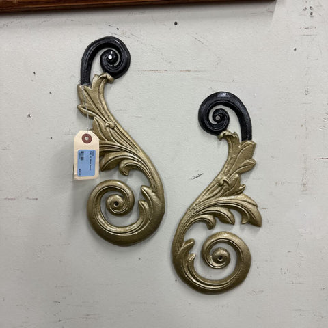 Pair of Metal Decor