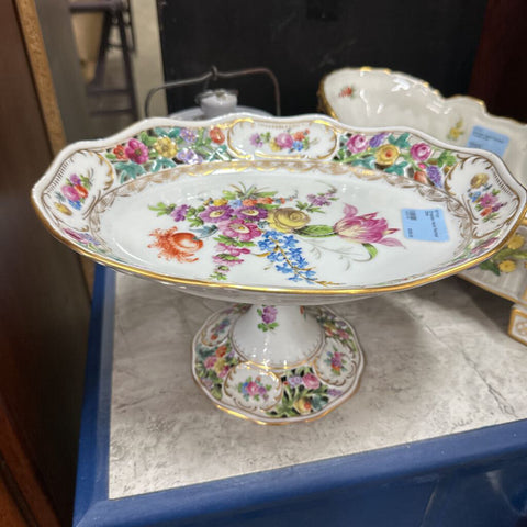Dresden Hand Painted Dish