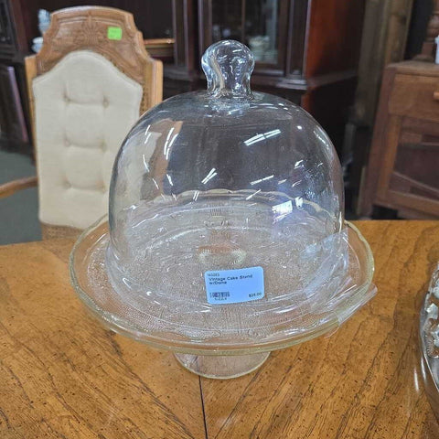 Vintage Cake Stand w/Dome