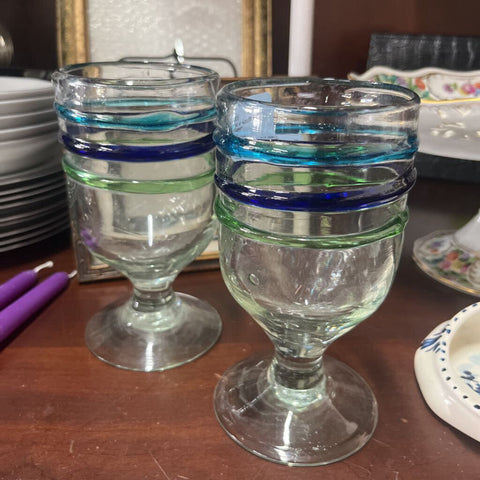 Pair of Handblown Glasses