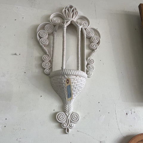 Vtg Bird Cage Wall Pocket