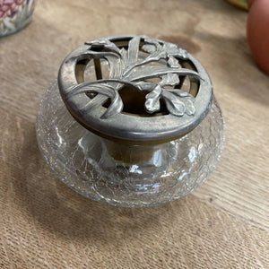 Candleholder w/ Metal Lid