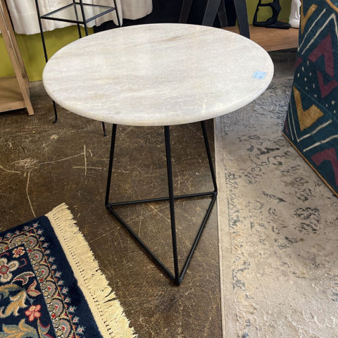 Marble Top Accent Table