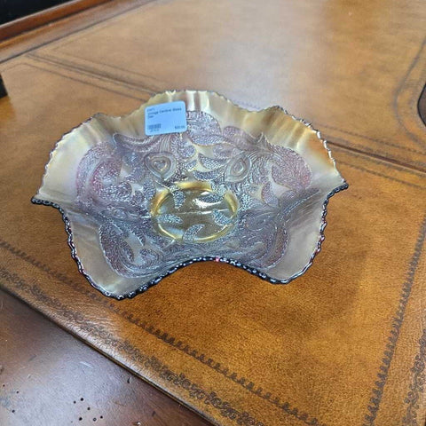 Vintage Carnival Glass Dish