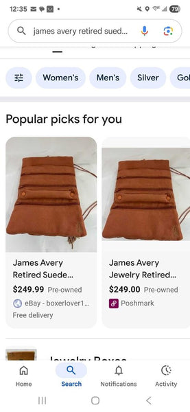 James Avery Travel Jewelry Keeper