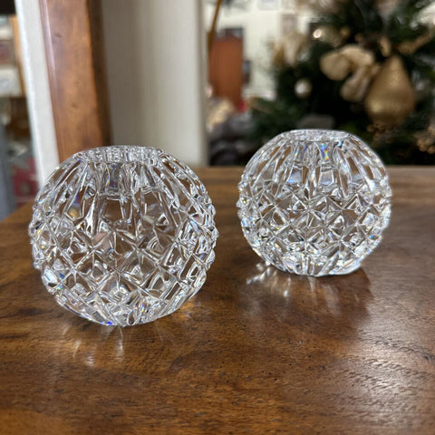 Pair of Crystal Candle Holders