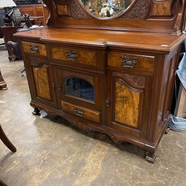 Burled Wood Dining Hutch