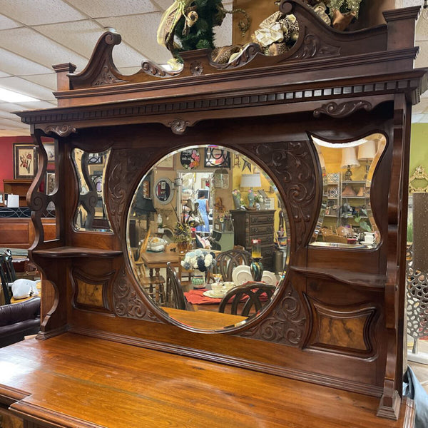 Burled Wood Dining Hutch