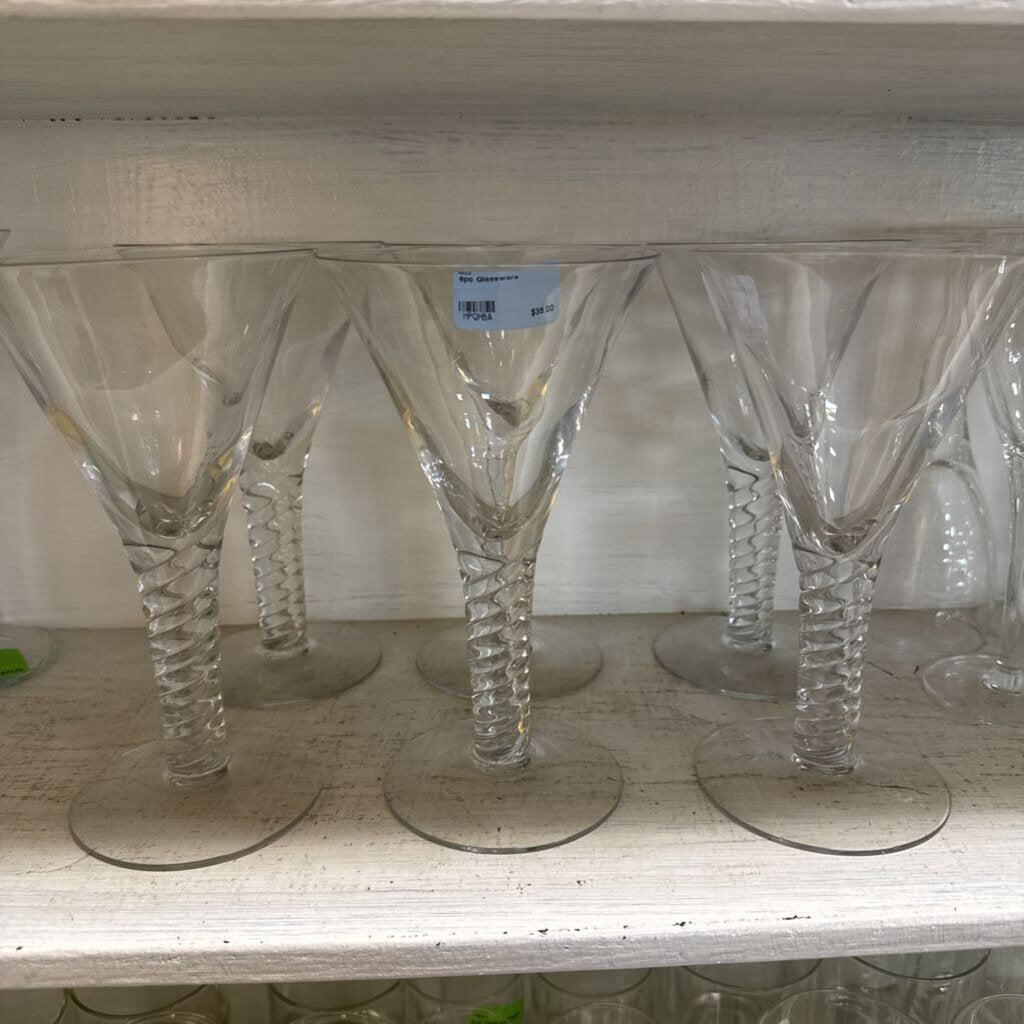 6pc Glassware